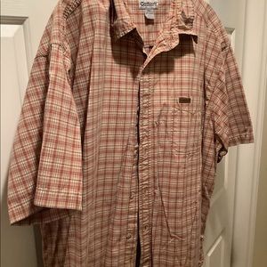 2XL Carhartt, short sleeve, button down.